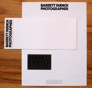 Barrett Rudich Photographer Stationery